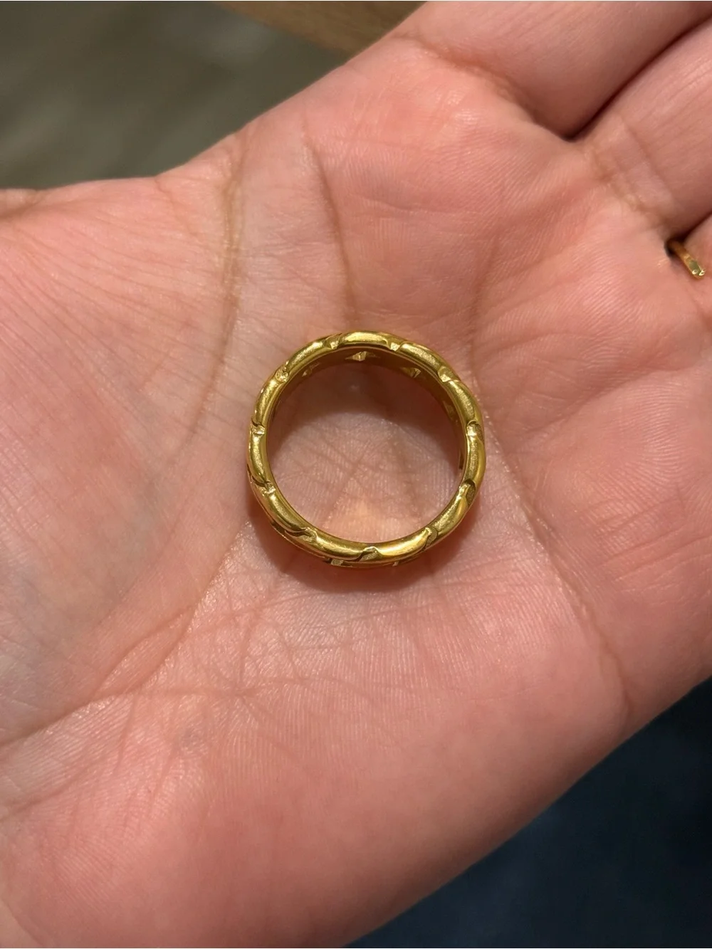 Men’s stainless steel ring size 12